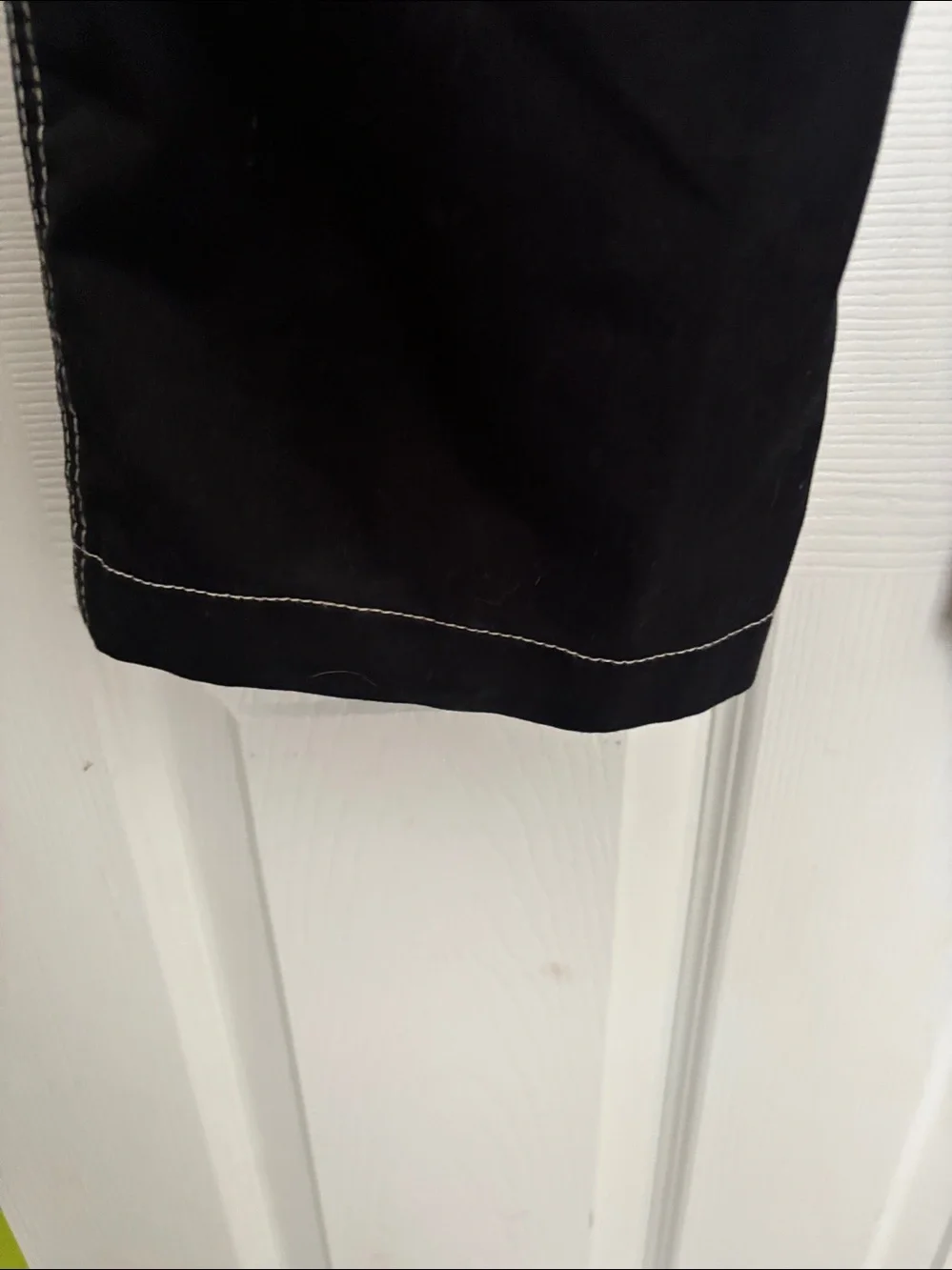 True Religion Black Bootcut Cargo Jeans with Contrast Stitching 34/34